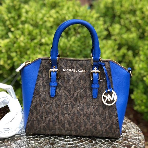 Michael Kors Handbags - Michael kors medium Ciara crossbody brown/ blue